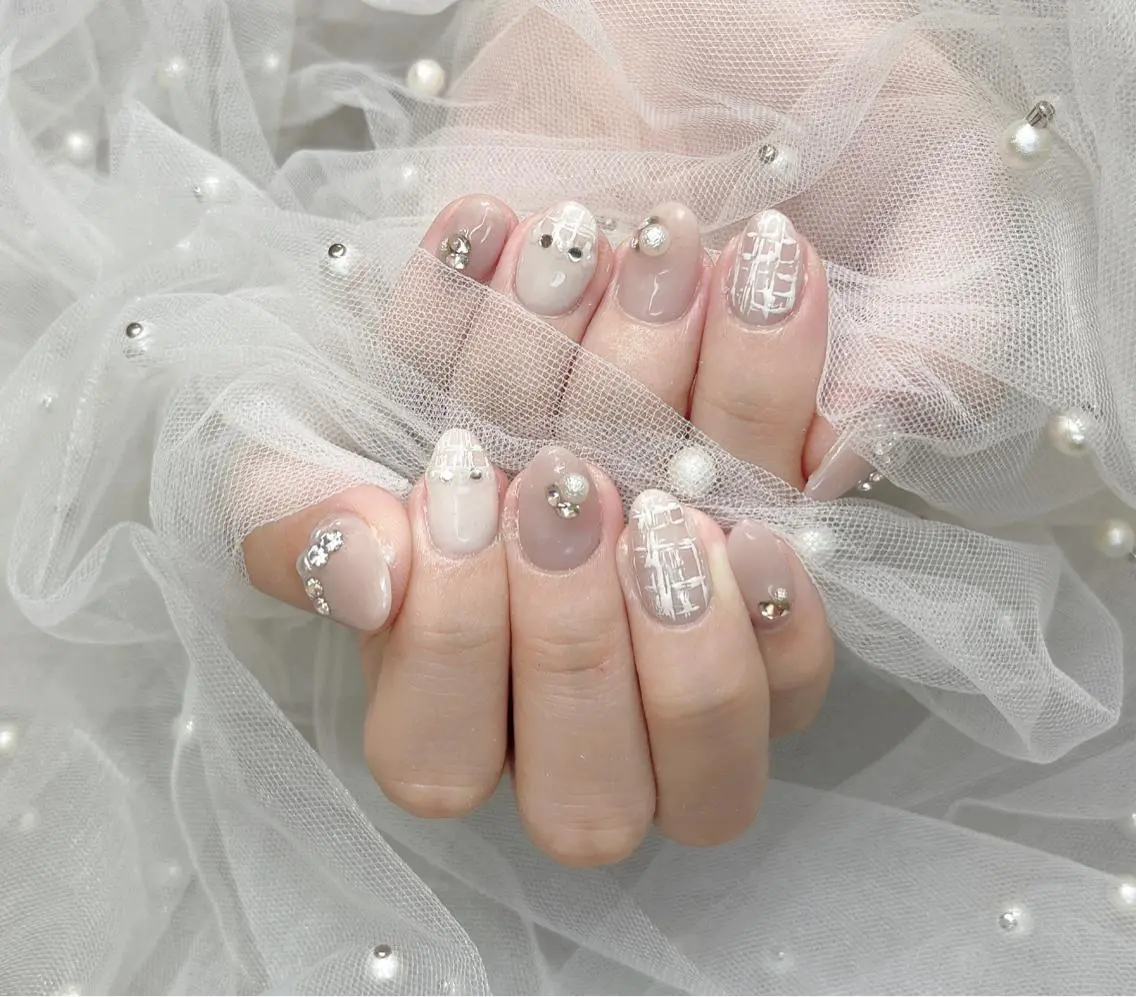 ネイル アートネイル 成人式 フラッシュネイル フラワーネイル フットネイル ハンドネイル Moci Nail Salonのネイルデザイン