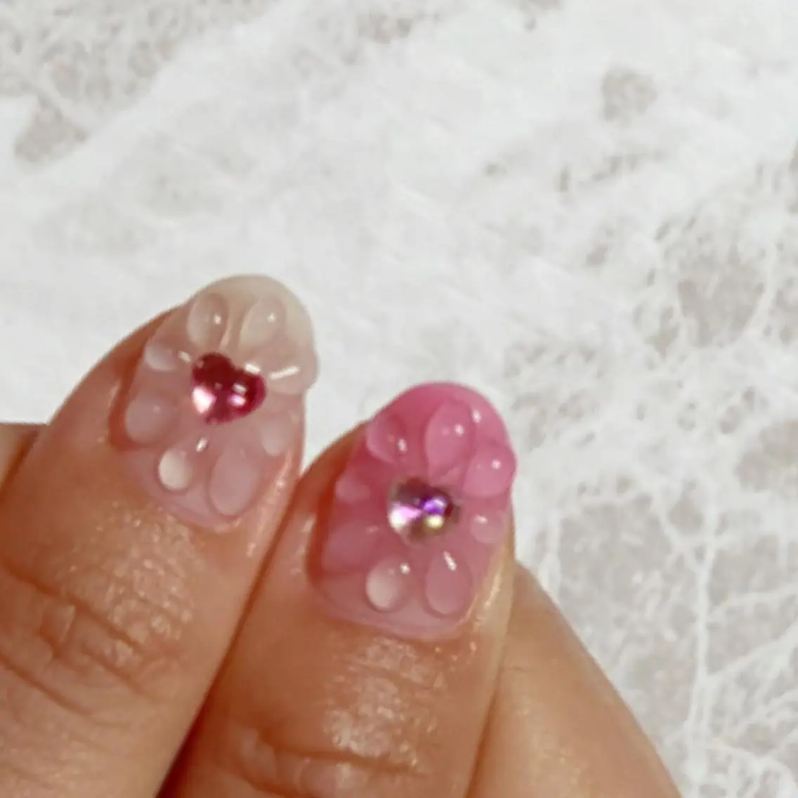 ネイル フラワーネイル ぷっくりネイル ハンドネイル ハンドケア lylynail YUUKAのネイルデザイン