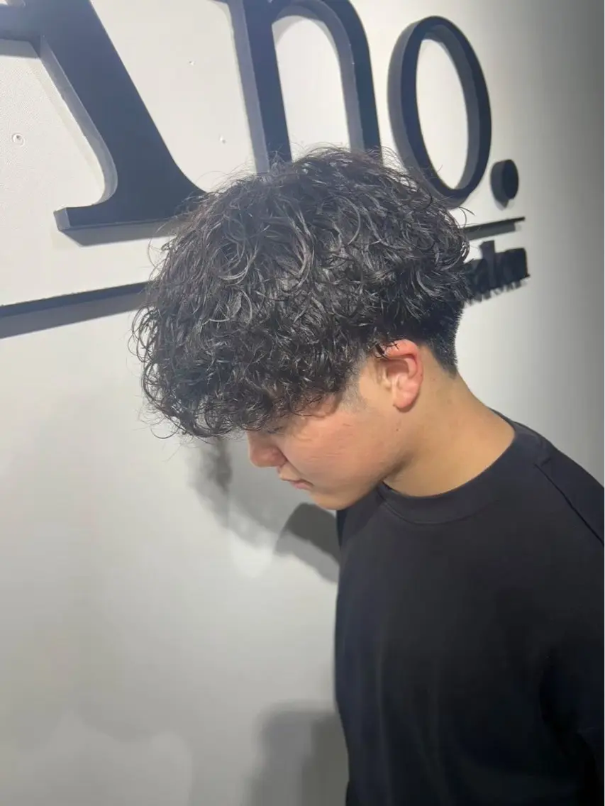 ショート パーマ メンズ カット パーマ 石田 大成のヘアスタイル