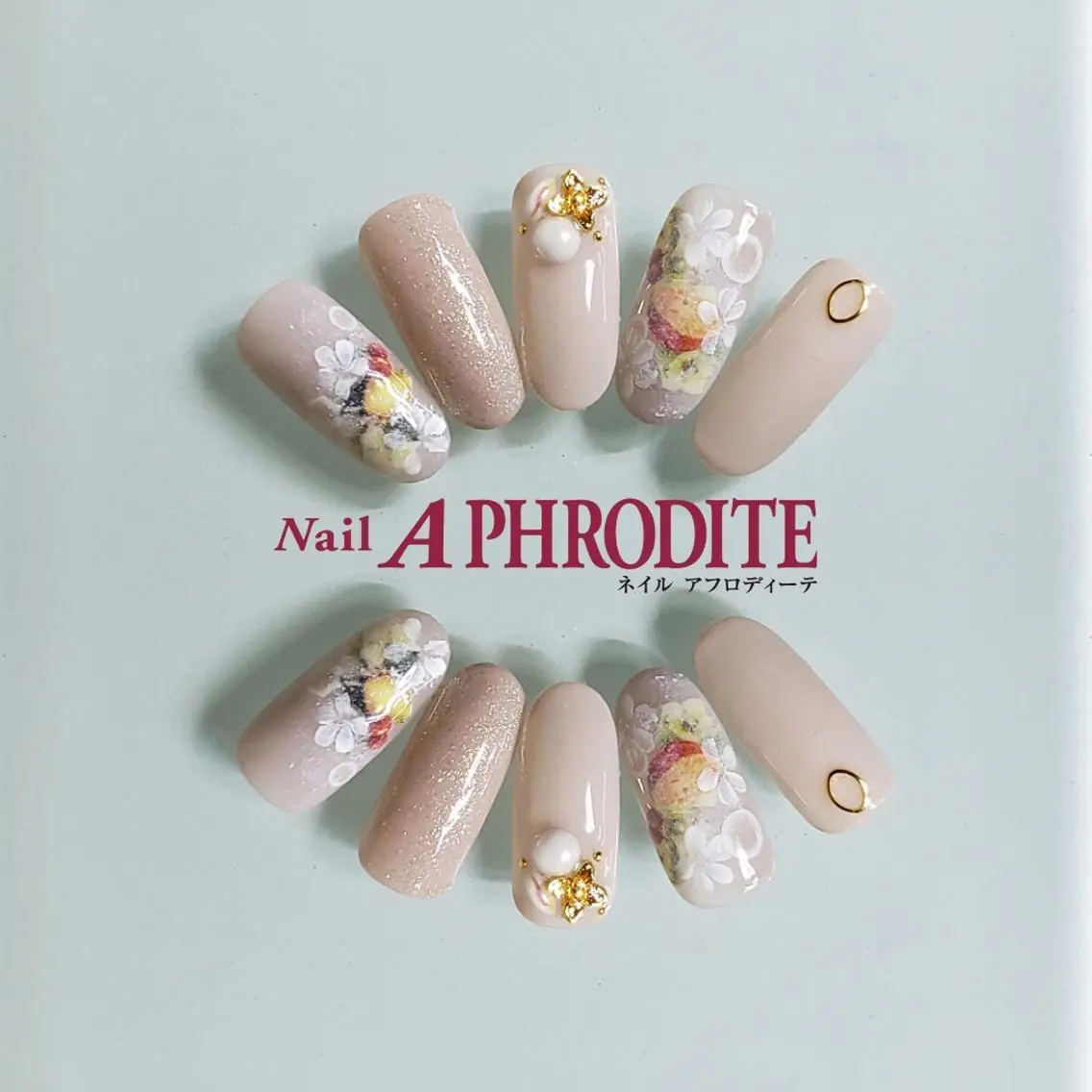 ネイル 持ち込み ニュアンスネイル ハンドネイル Nail  Aphroditeのネイルデザイン