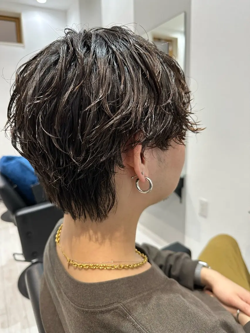 メンズカットモデル シャンプー無しの写真