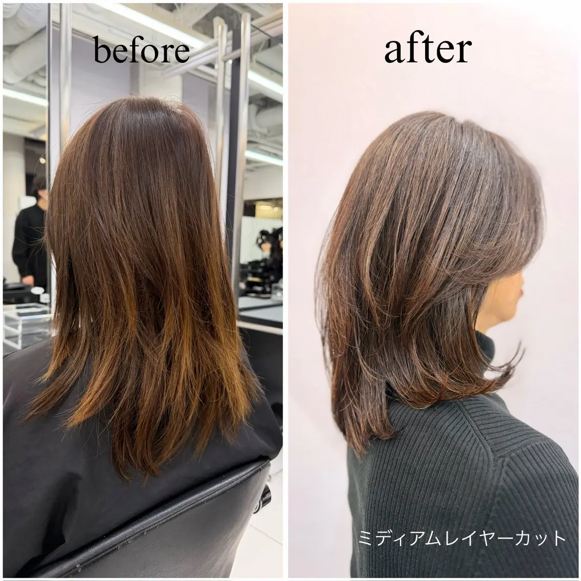 ミディアム ミディアムレイヤー レイヤーカット 海外ヘア /　 Juanのヘアスタイル