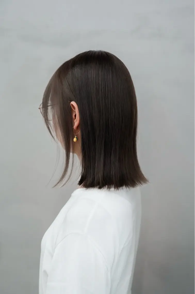 ミディアム ボブ 酸性ストレート navile GINZAのヘアスタイル