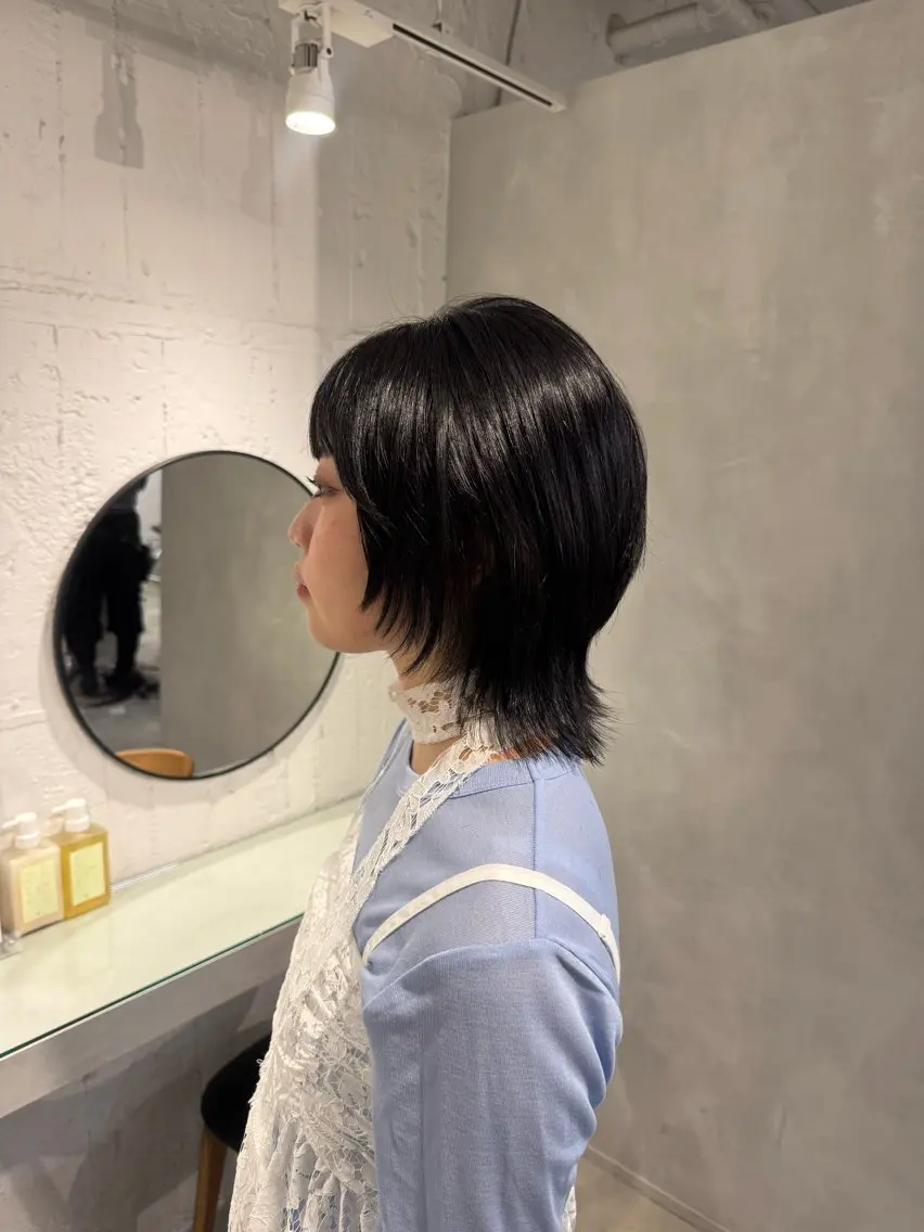 セミロング カット ヘアカラー トリートメント 新宿/顔周りカット +レイヤー=しずく♩のヘアスタイル