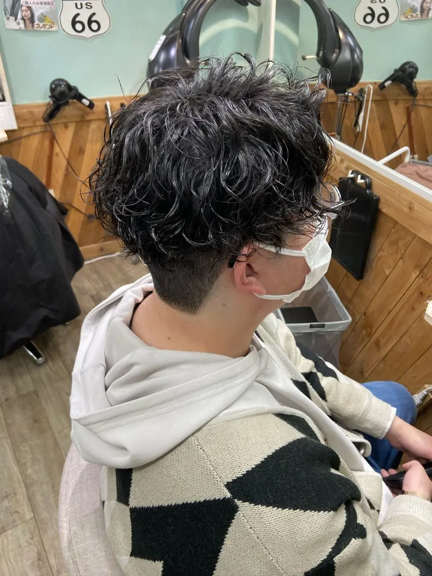 ショート パーマ 河村 怜奈のヘアスタイル