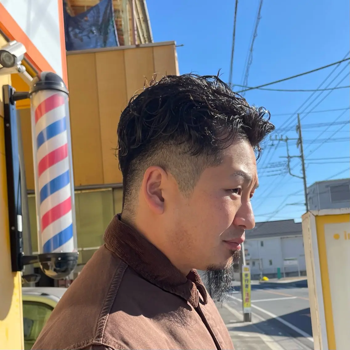ショート パーマ メンズ メンズパーマ カット パーマ 本橋 琴実のヘアスタイル
