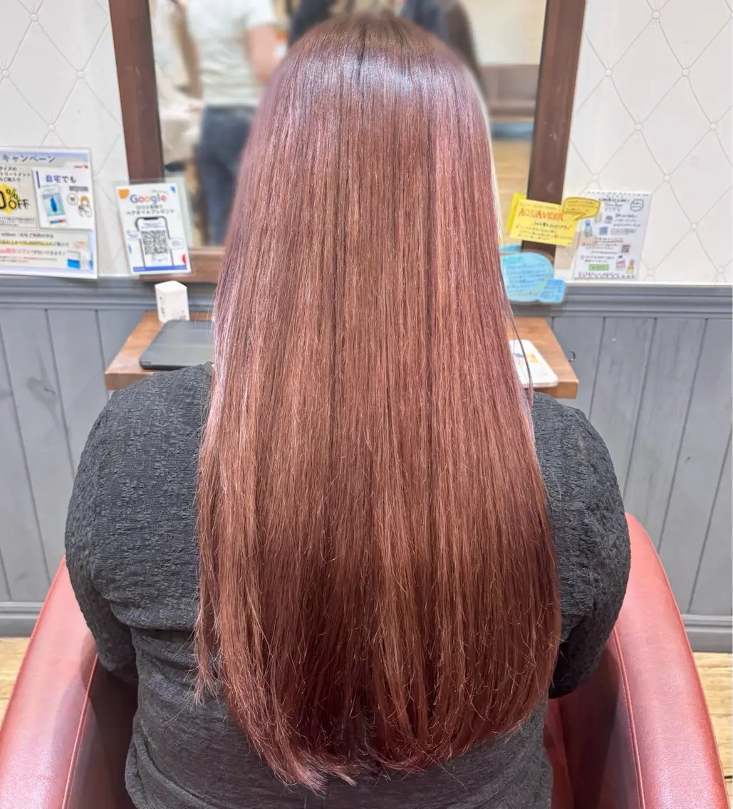 カラー ベージュカラー ピンクカラー ピンクベージュ ✨🎀さいとう みれい🎀✨のヘアスタイル