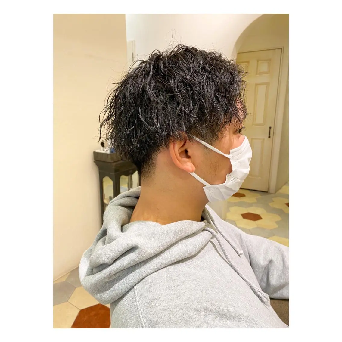 パーマ メンズ カット パーマ 菊池大一 溝の口パーマのヘアスタイル