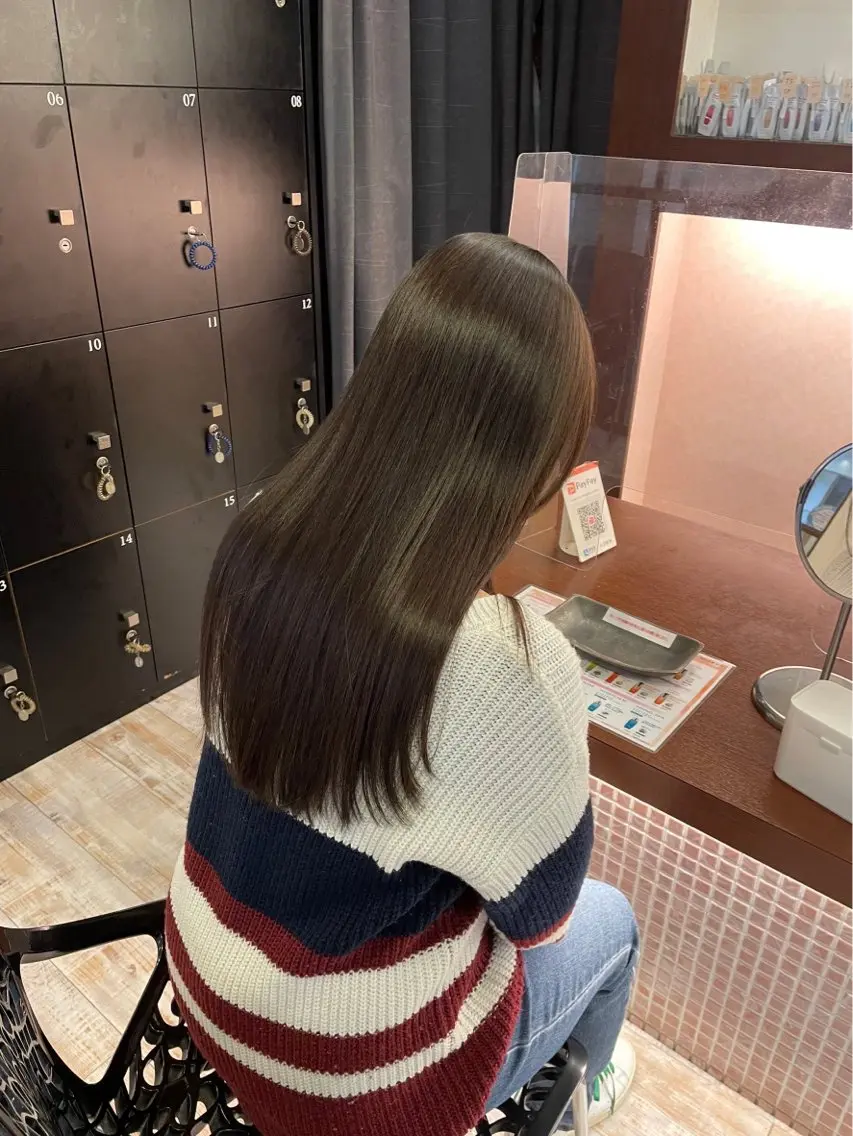 ロング カット ヘアカラー トリートメント KANA🌷 髪質改善のヘアスタイル