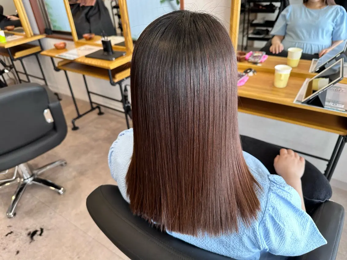 セミロング パーマ 《髪質改善・縮毛矯正 /ブリーチ》坂本爽のヘアスタイル