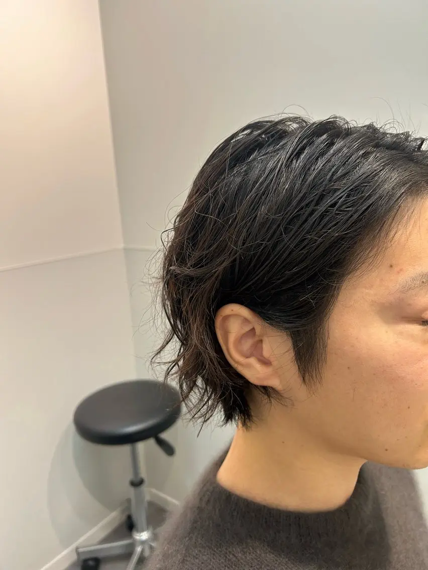 ショート パーマ メンズ メンズパーマ カット パーマ mariko まりこのヘアスタイル