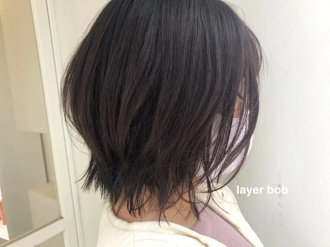 ショート cipre/レイヤー 透明感/miyabiのヘアスタイル