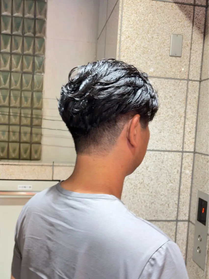 ショート パーマ メンズ カット パーマ go s go(e) 店 コンドウマチコのヘアスタイル