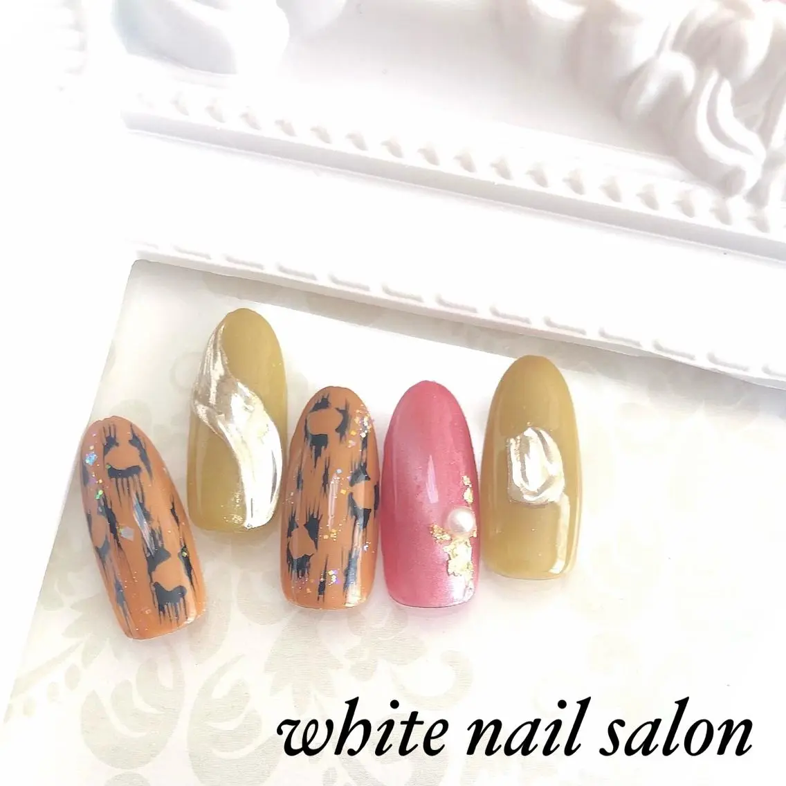 ネイル フットネイル ジェルネイル ハードジェル 持ち込み ソフトジェル ハンドネイル white nail salonのネイルデザイン