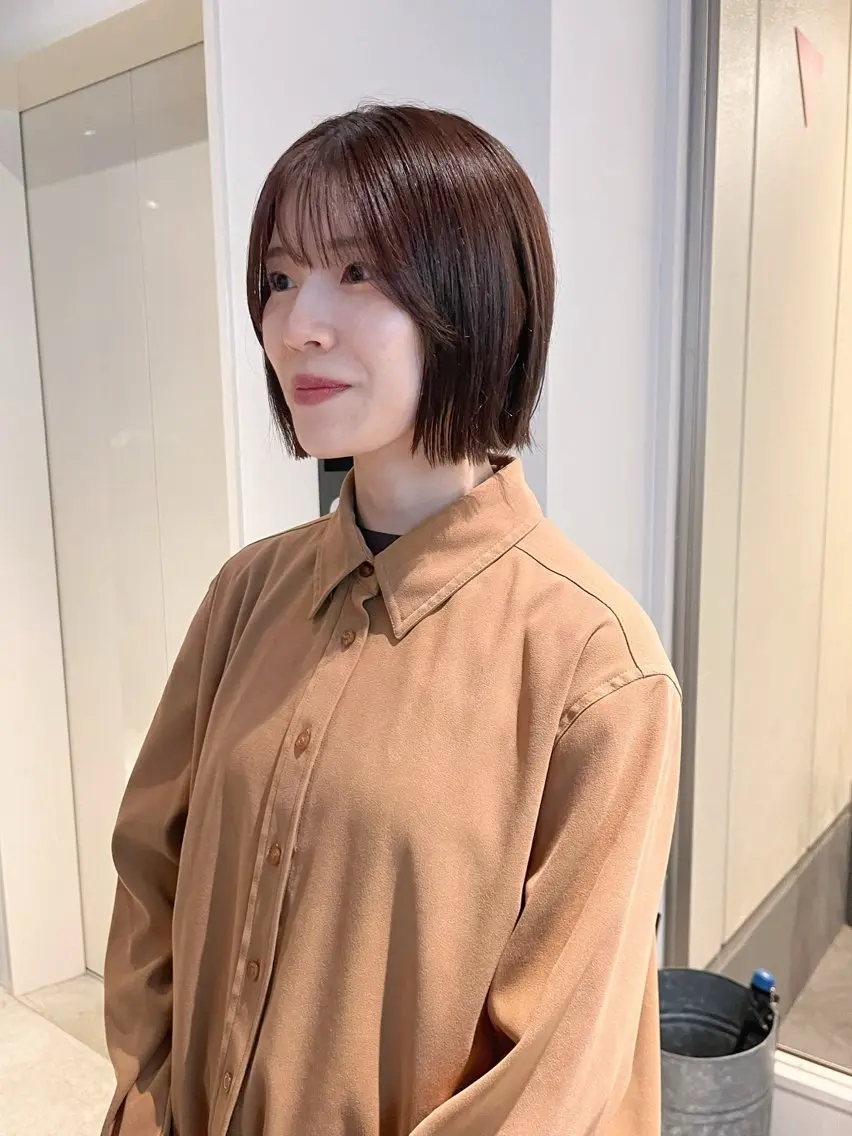 ショート カラー かわい りほのヘアスタイル