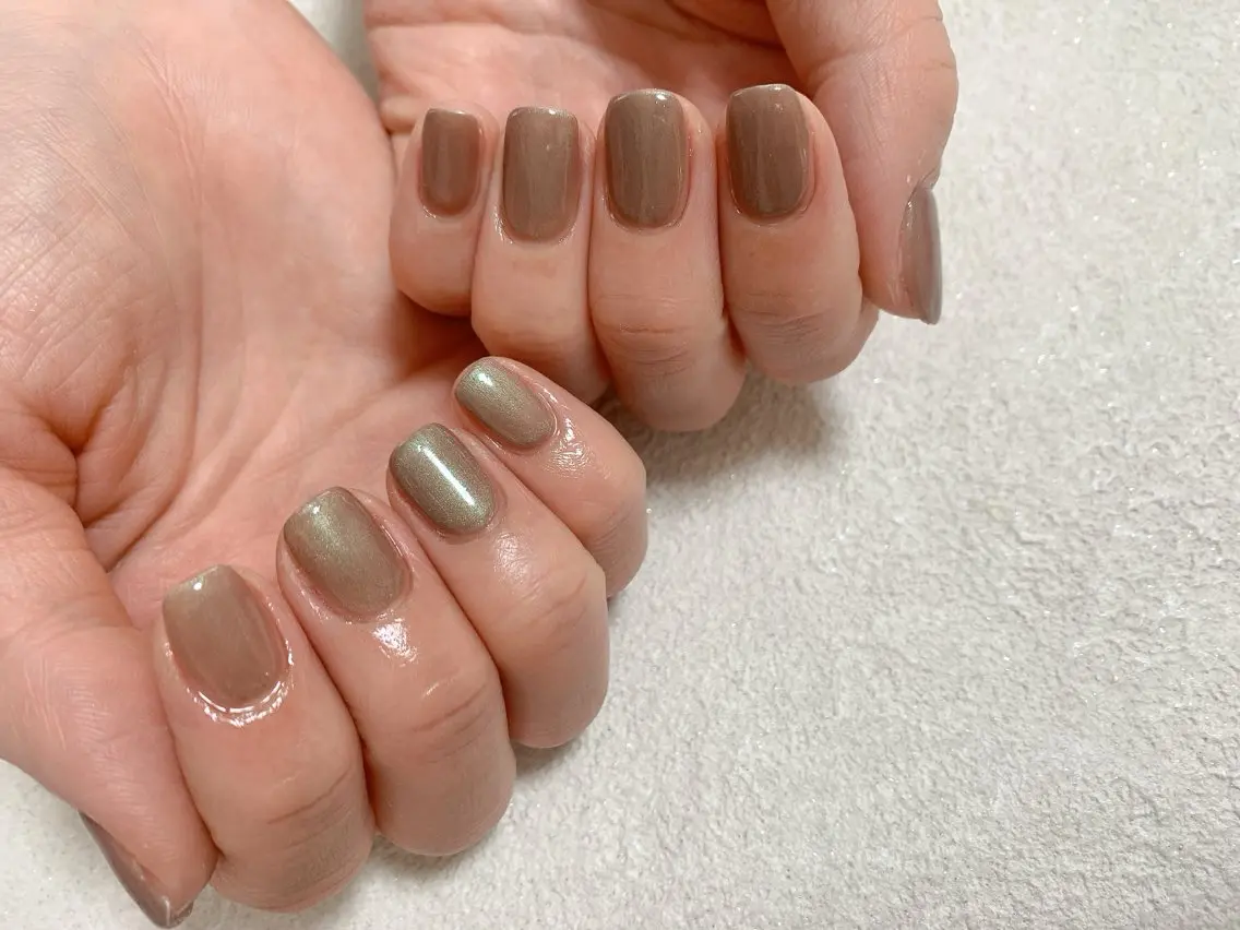 ネイル ジェルネイル 韓国ネイル メンズネイル ワンカラーネイル パラジェル kiki nail たまプラーザのネイルデザイン