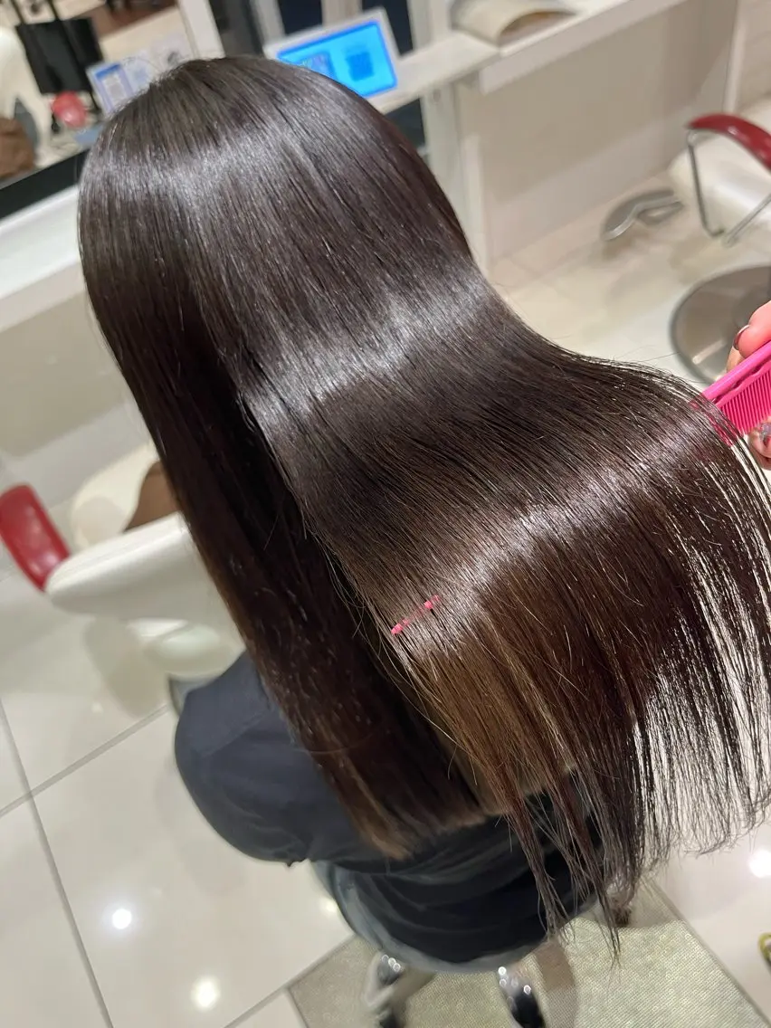 セミロング メッセのみ受付 うえはらのヘアスタイル