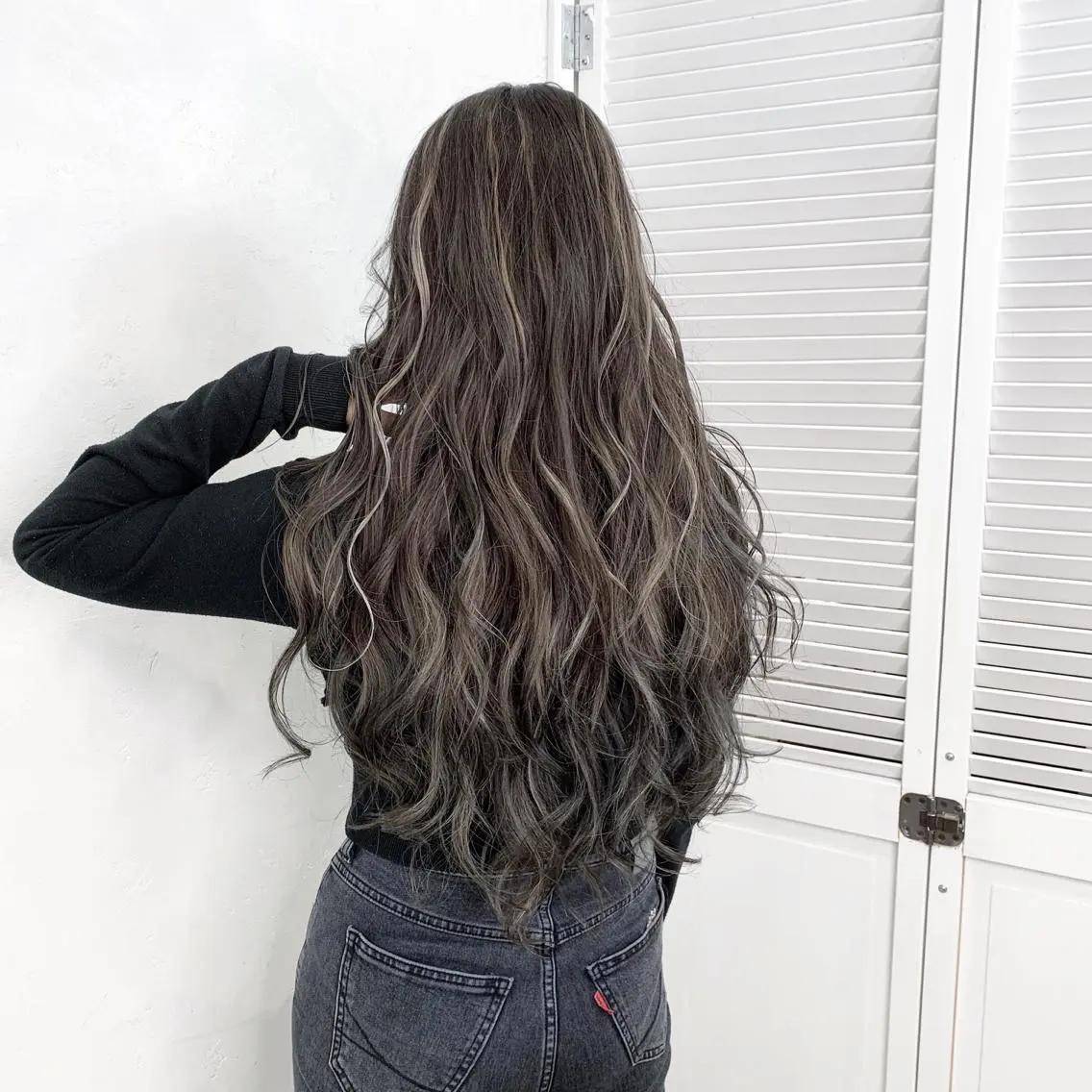 ロング ヘアアレンジ マツエク・マツパ ハイライト TATSUYA アートディレクターのヘアスタイル