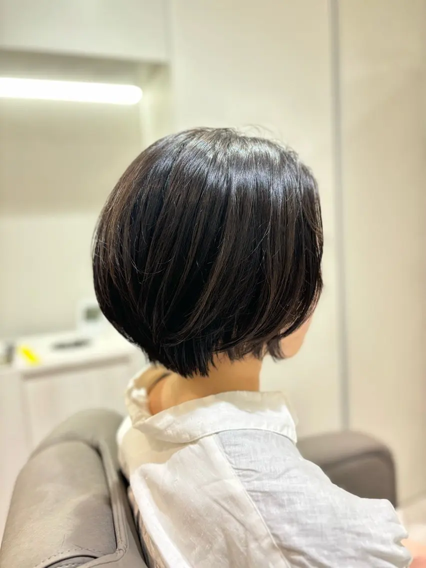 ショート カット パーマ 白土 さくらのヘアスタイル