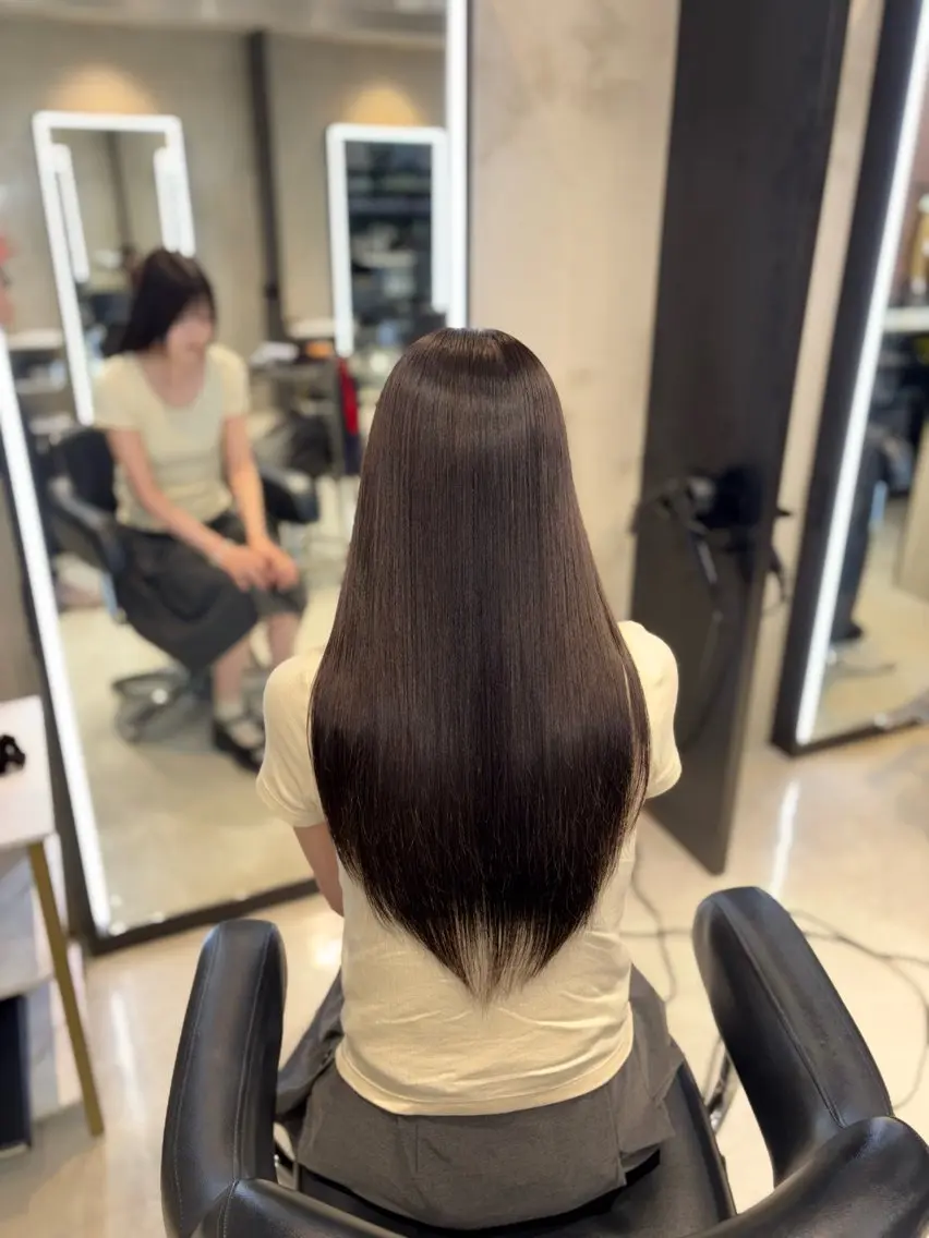ロング カラー ブラウンカラー ラベンダーカラー ヘアカラー 表参道/似合わせ⟡⋆ 木村　心優♡のヘアスタイル
