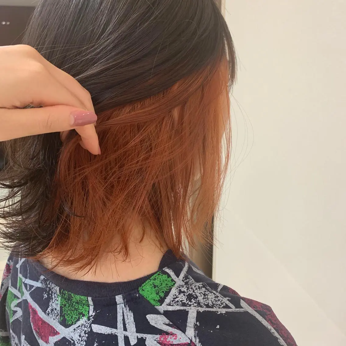 ミディアム カラー ヘアアレンジ ヘアカラー トリートメント 【Sweep】おじま のぞみのヘアスタイル