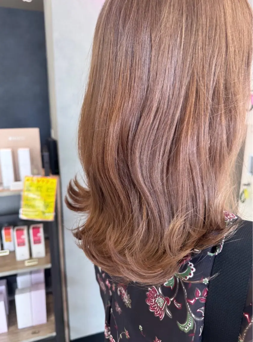 ミディアム カラー ヘアアレンジ ヘアカラー トリートメント 💫きたはら りおん💫のヘアスタイル
