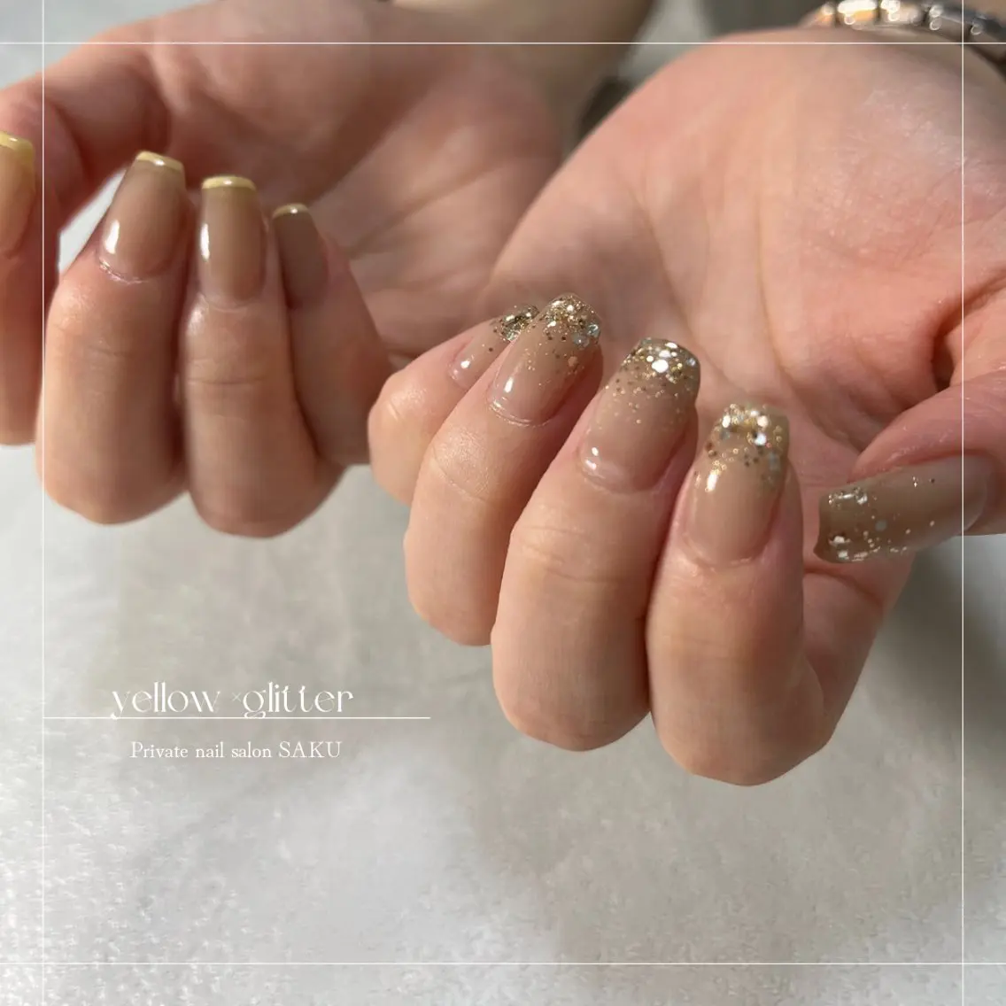 ネイル フレンチネイル SAKU nail 作島茜のネイルデザイン
