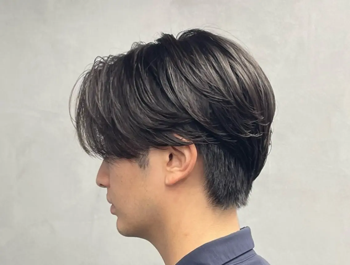 ミディアム パーマ ヘアアレンジ メンズ fifth 石川 凪のヘアスタイル