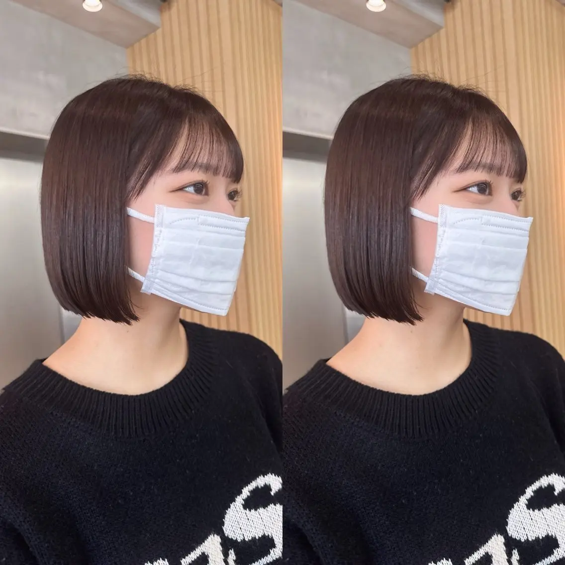 ミディアム カット ヘアカラー トリートメント ✨髪質改善特化✨副 店長椎葉信乃介のヘアスタイル