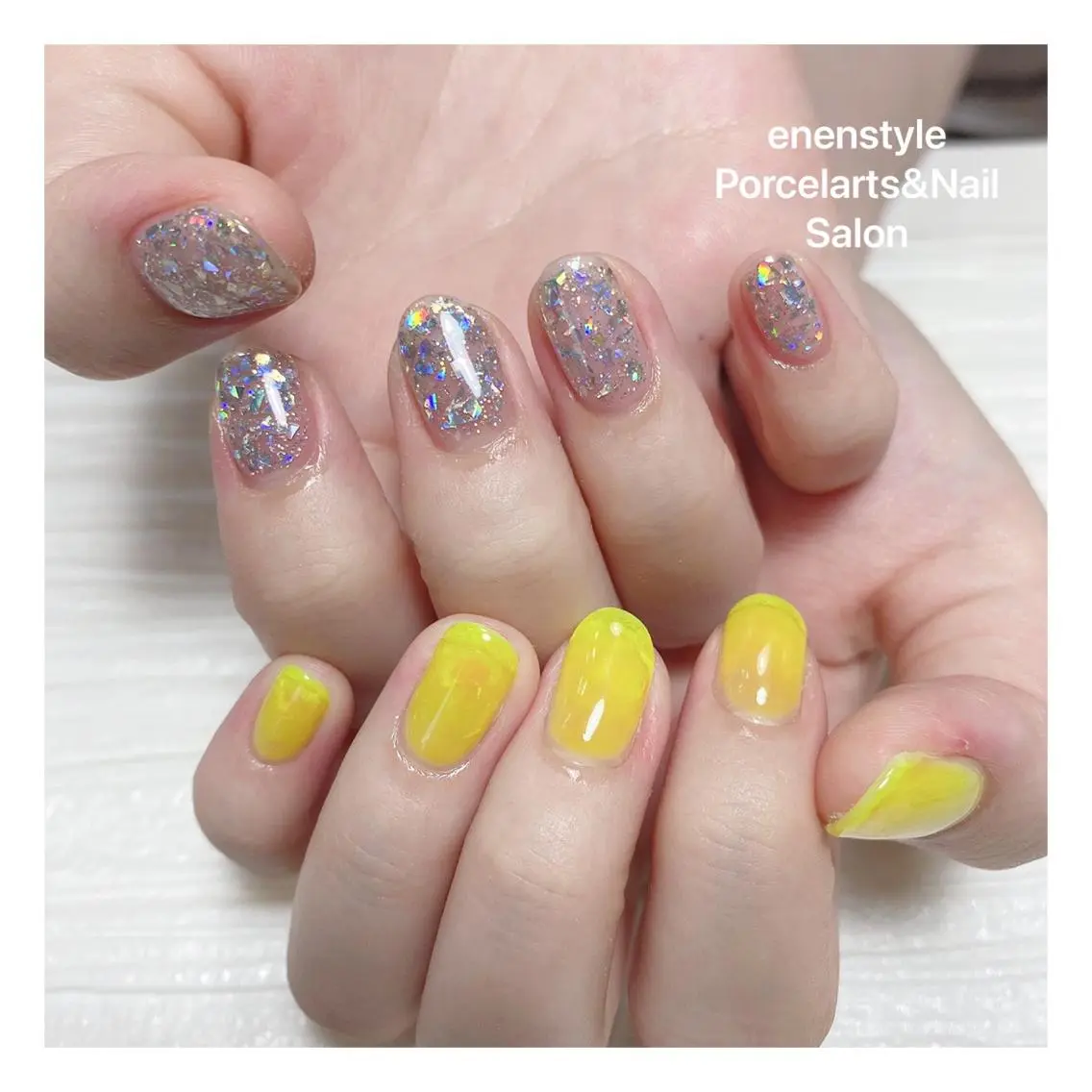ミディアム ネイル 🐾enen style 🐾のネイルデザイン