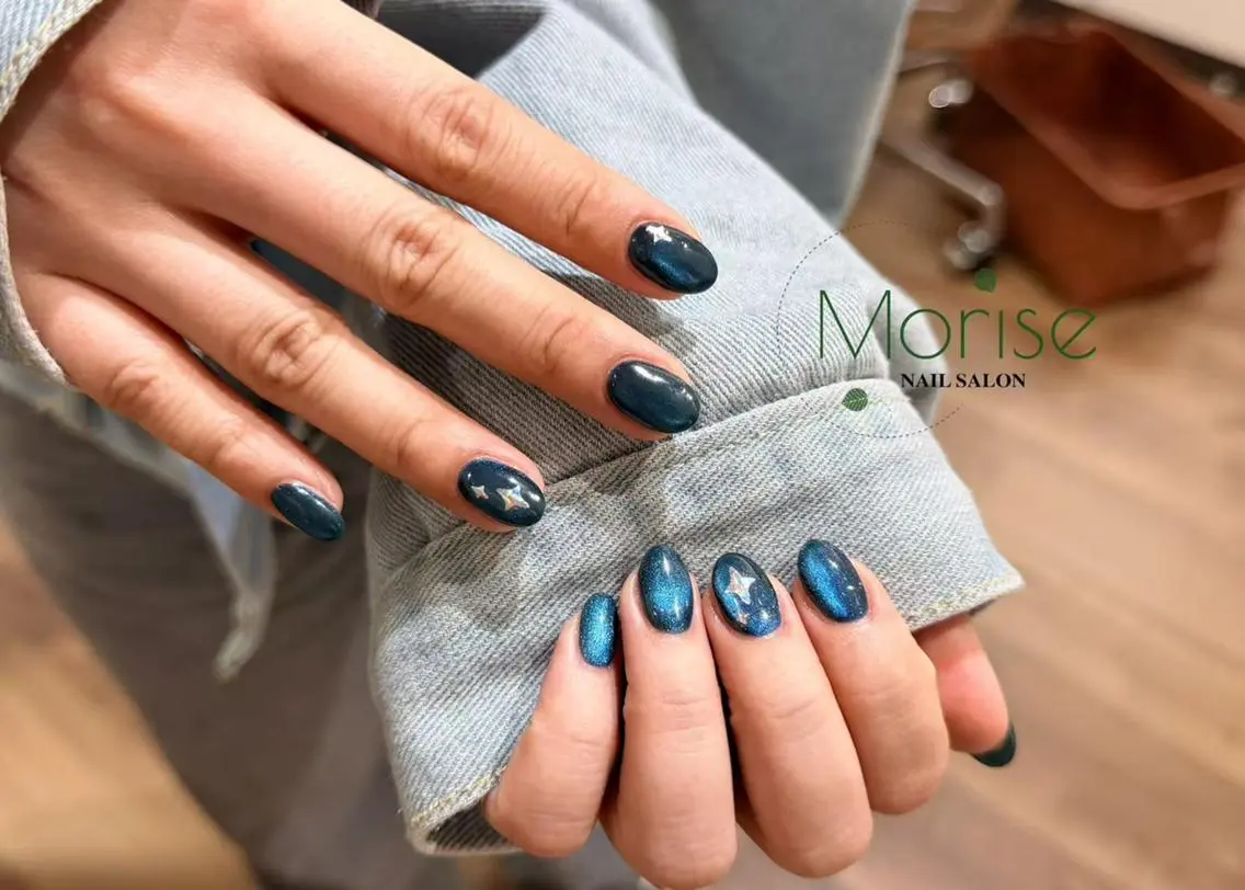 ネイル 持ち込み ハンドネイル ハンドケア MoriseNail Jr研修💜イシダのネイルデザイン