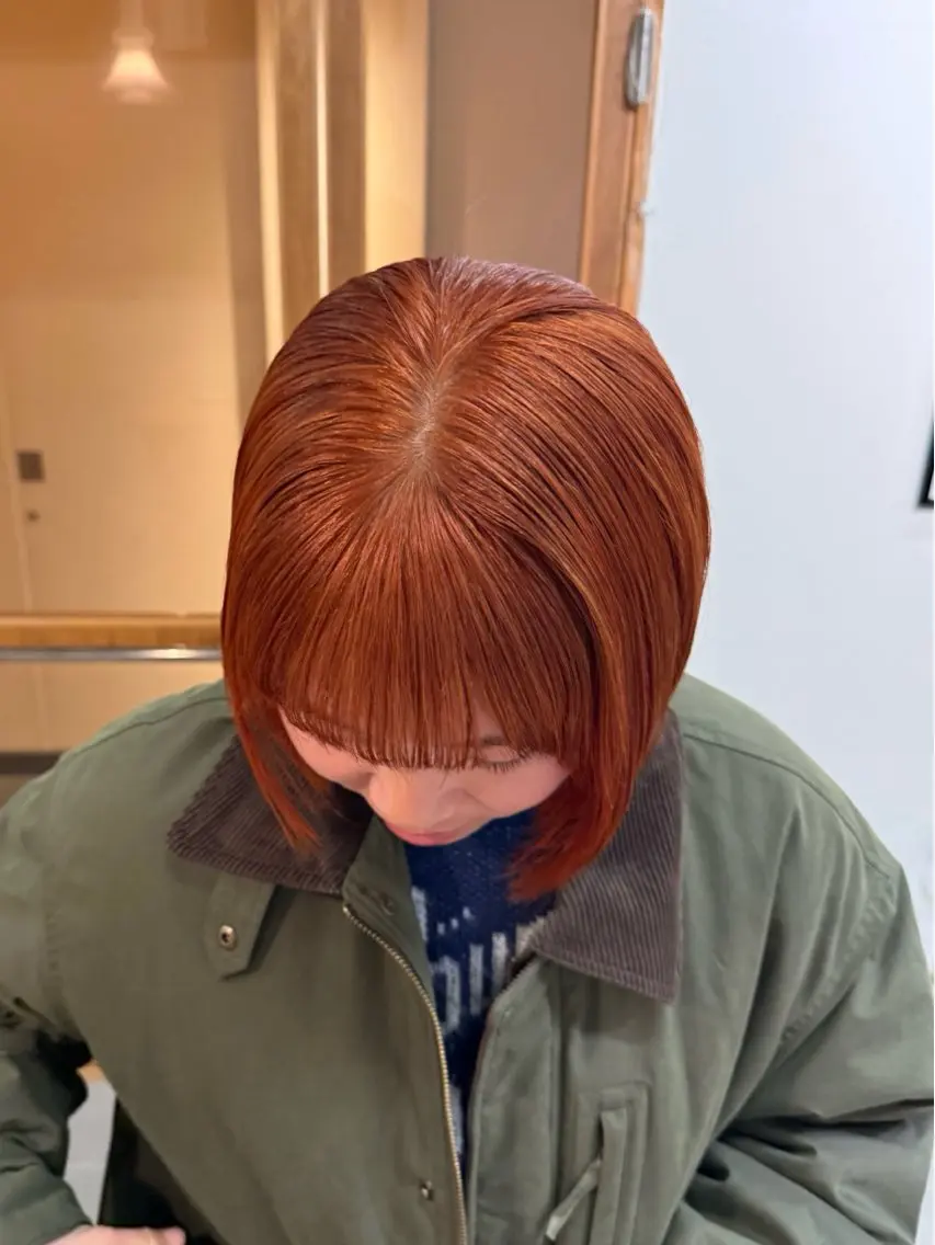 (カット無し)ブリーチなしWカラー＋超音波トリートメント🐣の写真