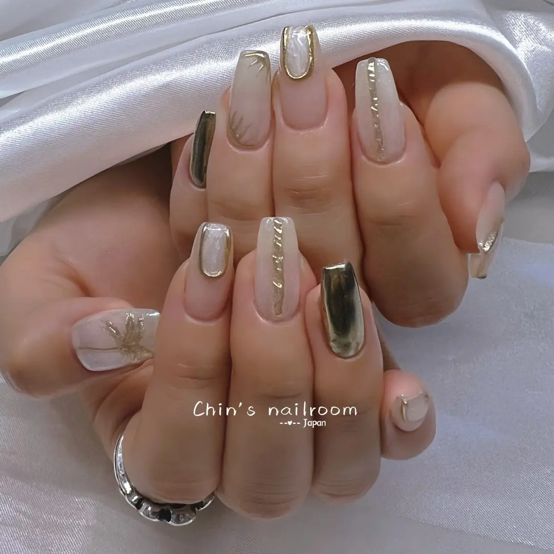 ネイル 韓国ネイル ワンホンネイル Kawaii ChibaNailのネイルデザイン