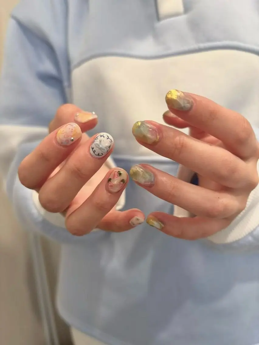 ネイル ハンドネイル 🎀フェイ フェイ🫧💗のネイルデザイン