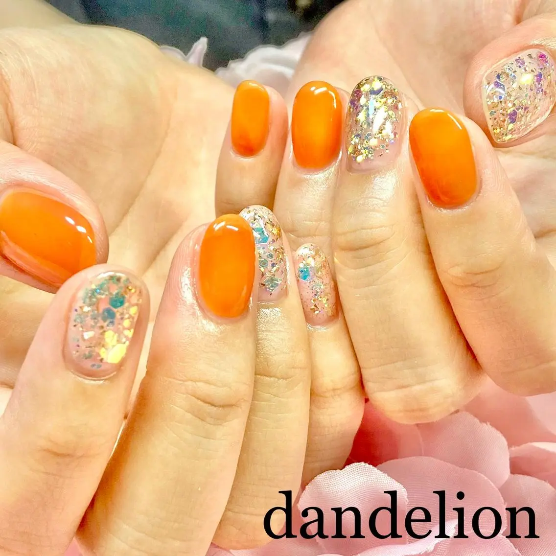 ネイル ハンドネイル ハンドケア dandelion ダンデライオンのネイルデザイン