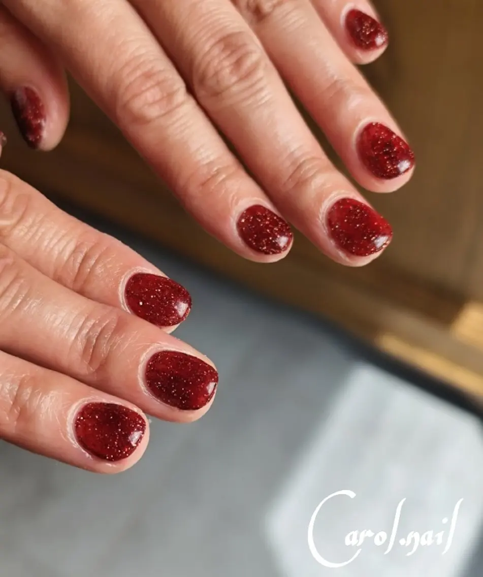 ネイル フラッシュネイル ワンカラーネイル carol nailのネイルデザイン