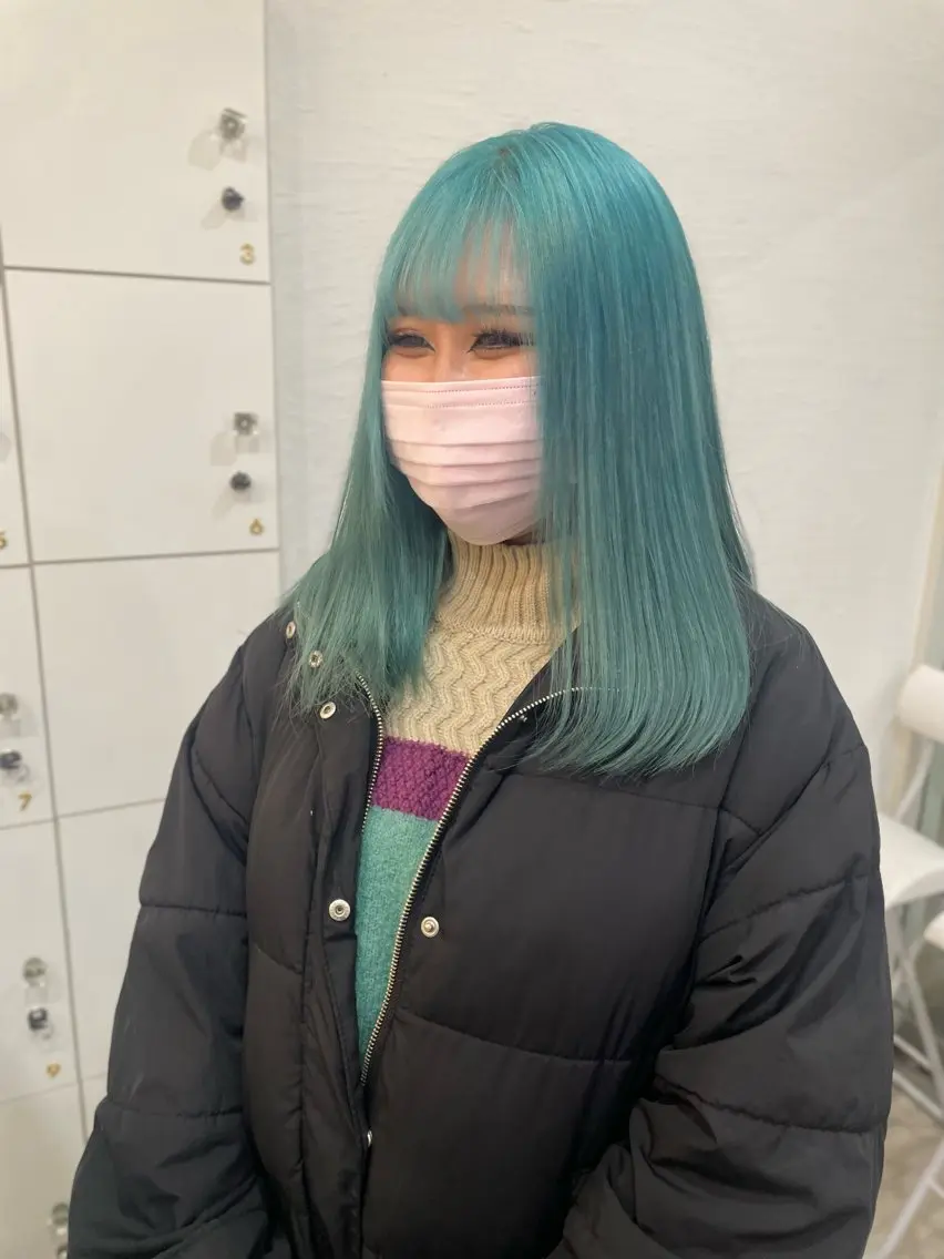 カラー 緑区/艶髪 🦋柿下のヘアスタイル