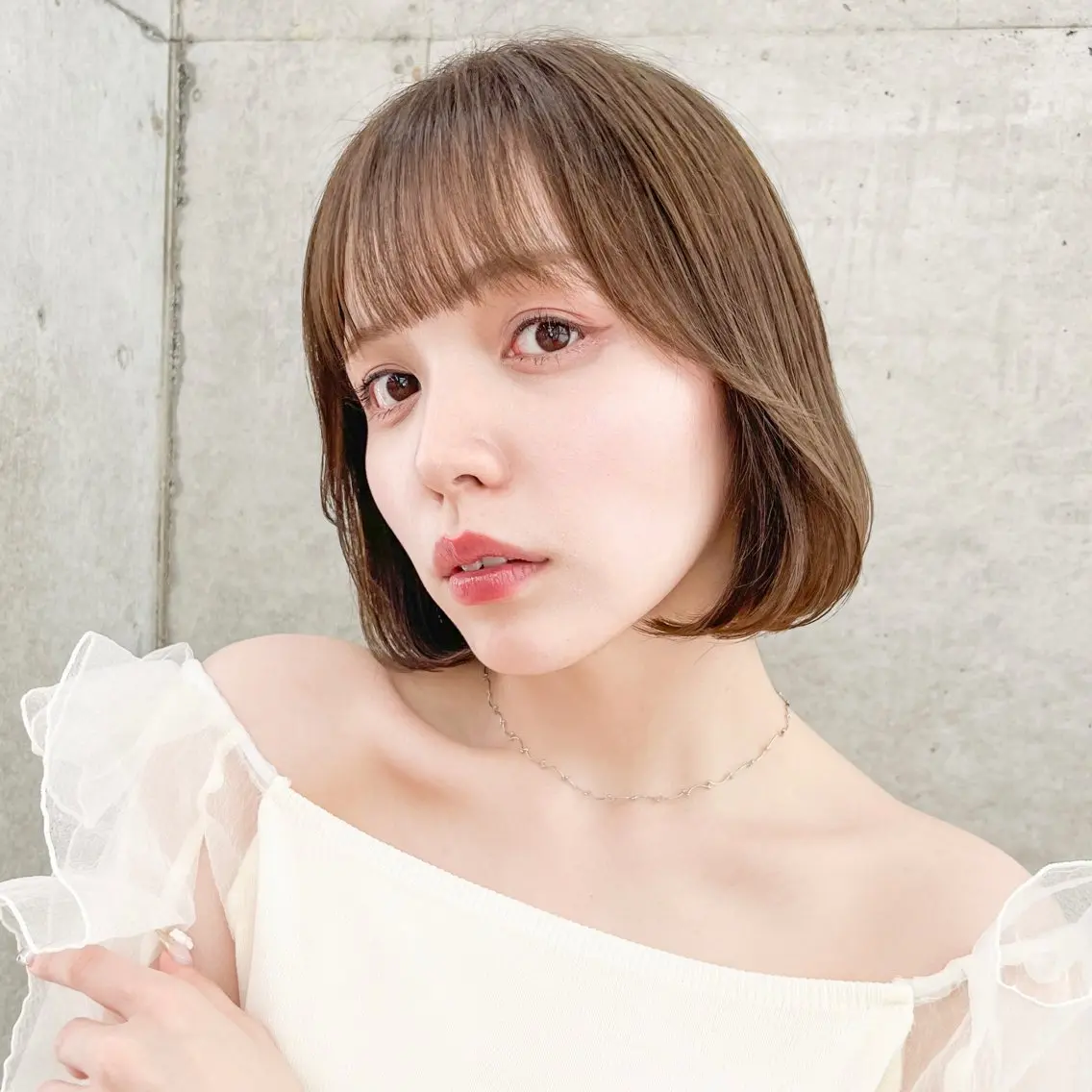☔️メンテナンスクーポン☔️✨ミニモ限定✨前髪縮毛矯正＋ボブカット＋ケラスターゼケアトリートメント[立川/縮毛矯正]の写真