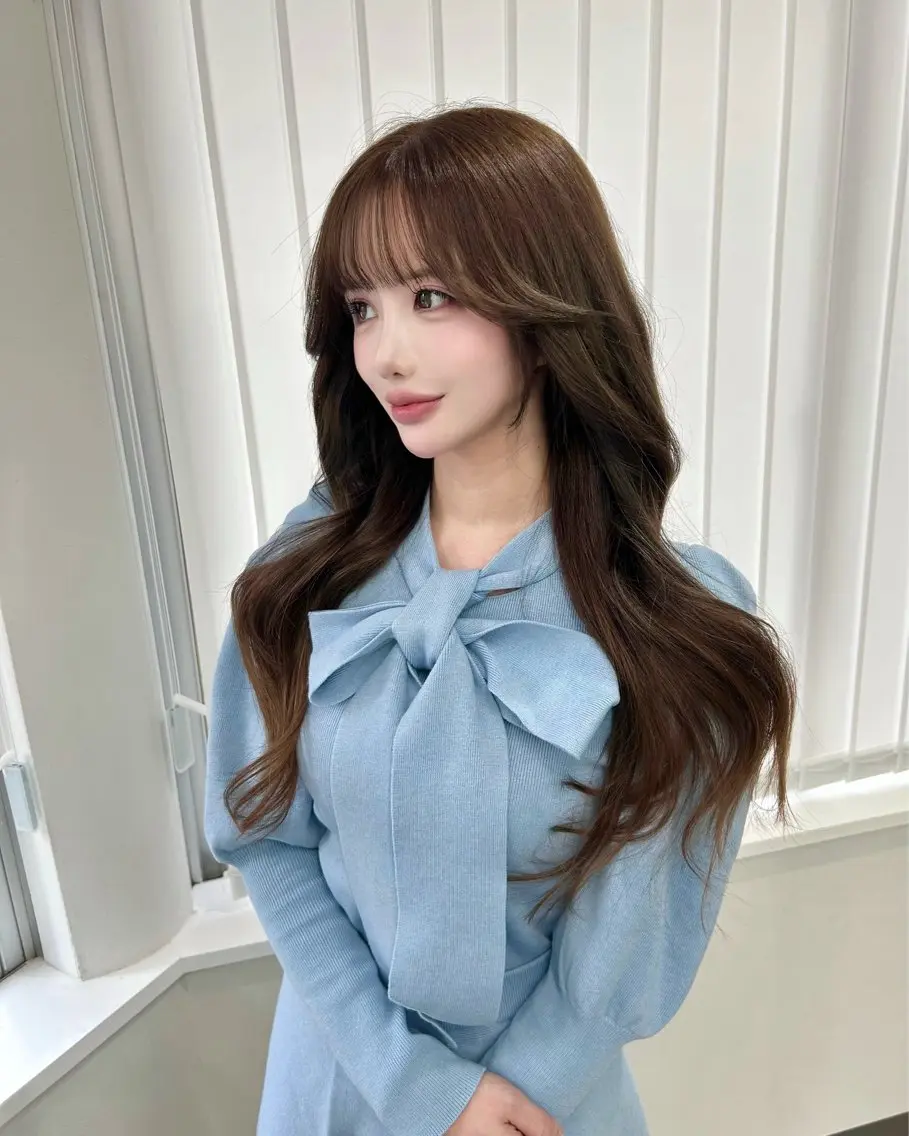 ロング カラー nanaka 🤍韓国ワンホンヘアのヘアスタイル