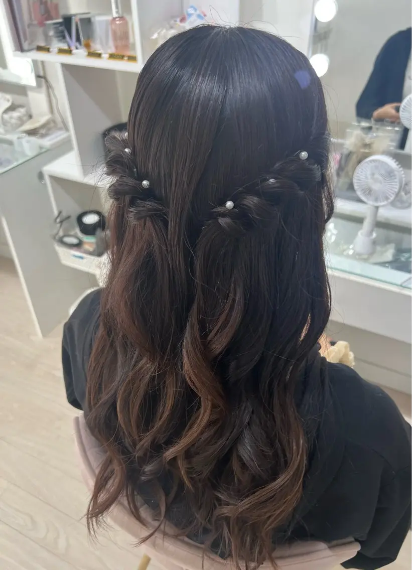 ロング ヘアアレンジ 大羅 海比のヘアスタイル