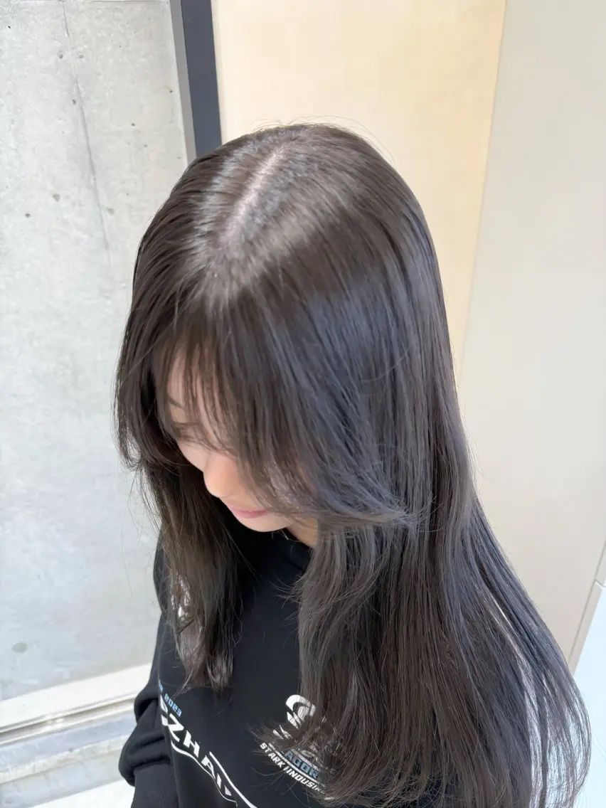 セミロング カラー 透明感カラー グレージュ カット ヘアカラー トリートメント 高橋大樹/グレー ジュ/ブリーチなしのヘアスタイル
