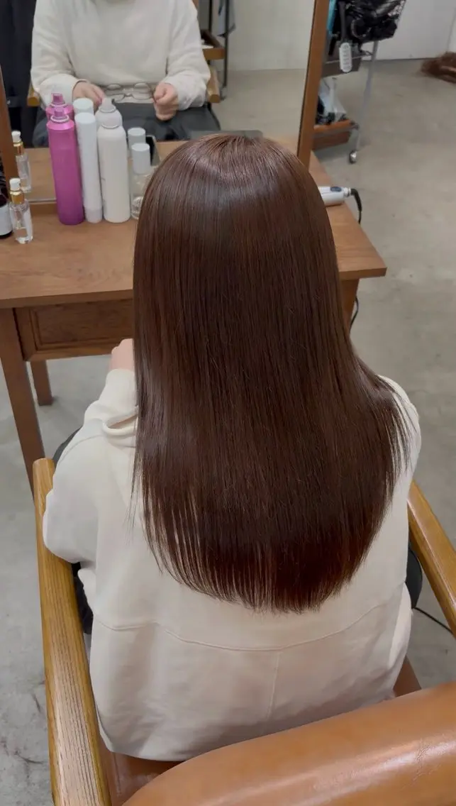セミロング カット ヘアカラー トリートメント SONO 【一宮】のヘアスタイル