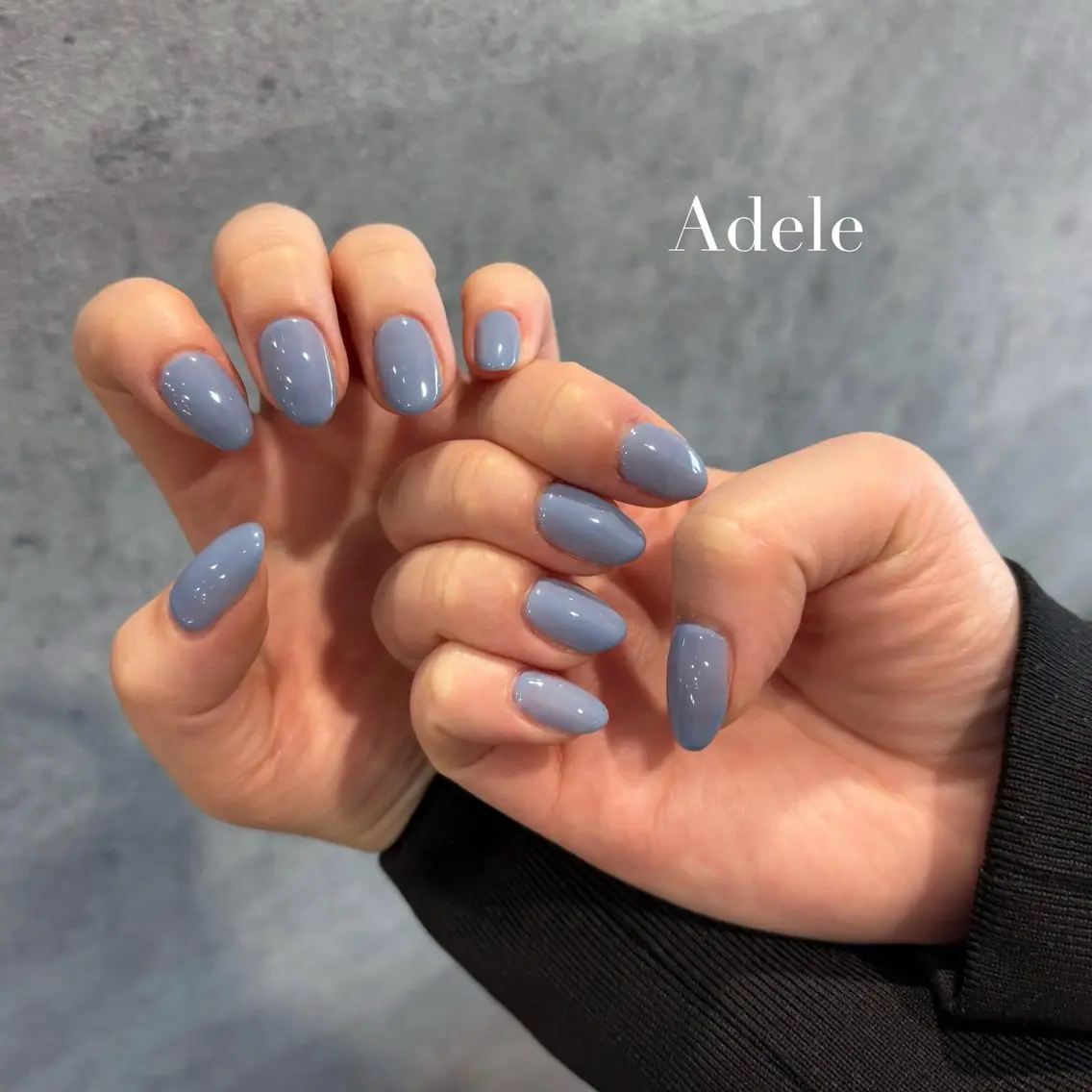 ネイル ラメ(グリッター) ワンカラーネイル ハンドネイル Adele saraのネイルデザイン