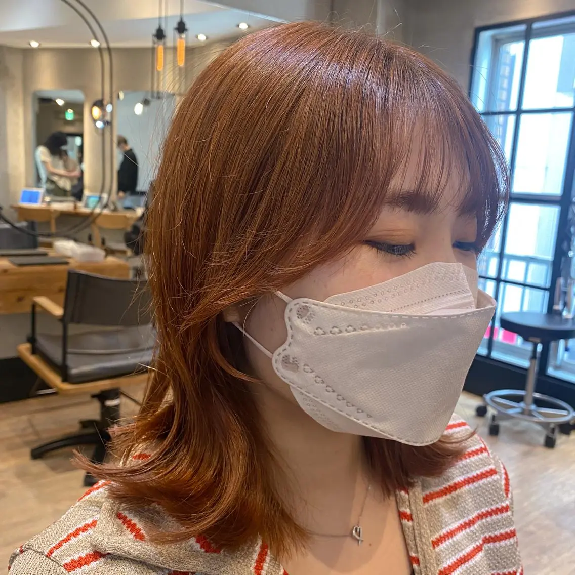 セミロング ヘアカラー トリートメント 新宿/顔周りカット +レイヤー=しずく♩のヘアスタイル