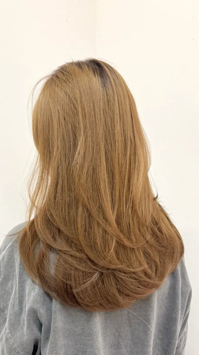 ロング 韓国風ヘア レイヤーカット 浦辻 夏紀のヘアスタイル