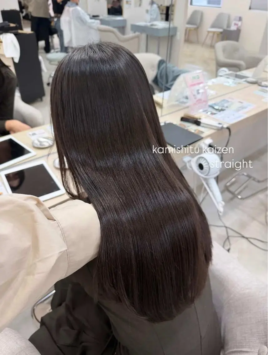 ロング 縮毛矯正 加藤 未来のヘアスタイル