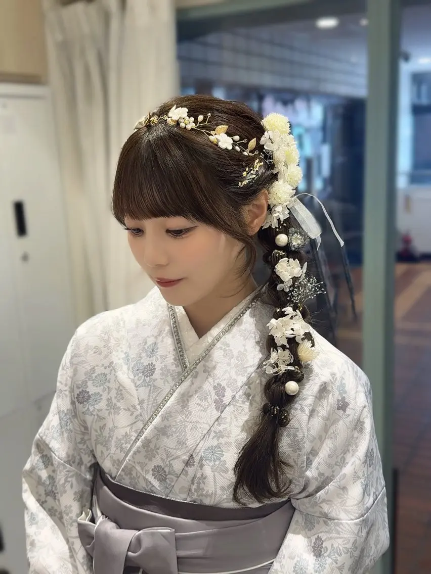 【参列などに】ヘアセット🎀の写真