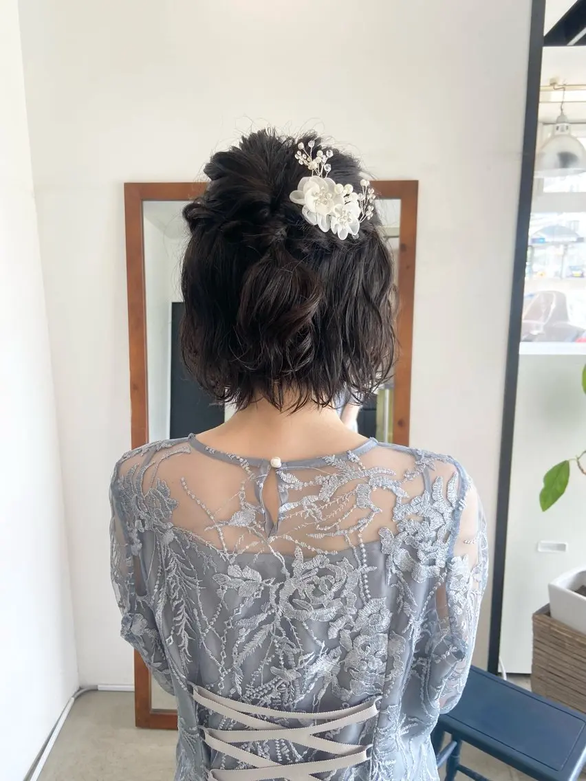 ヘアアレンジ まつ あみのヘアスタイル