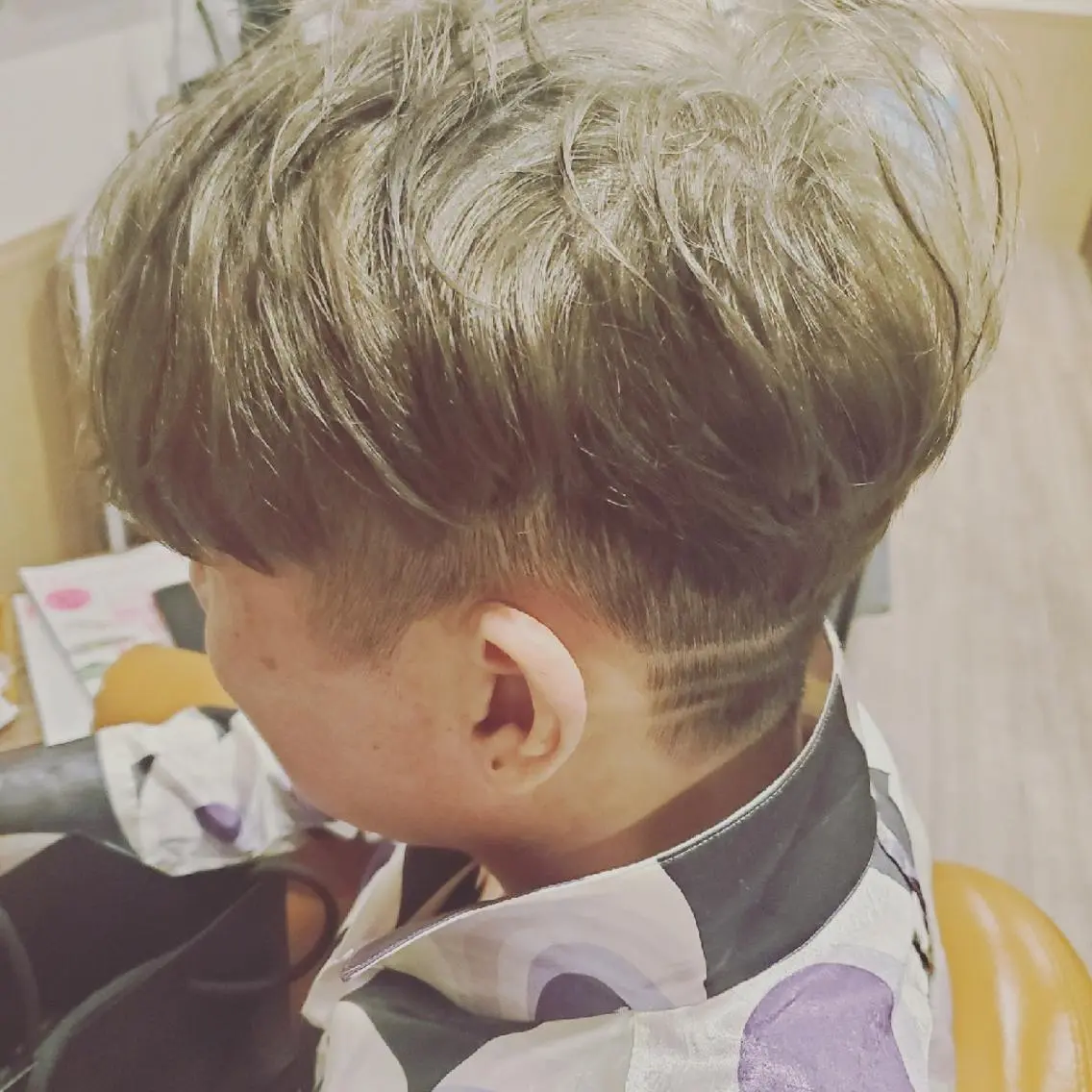 ショート カラー メンズ メンズブリーチ ブリーチ イルミナカラー 外国人風カラー トリートメント ヘアカラー spa hair  ark 富井直美のヘアスタイル