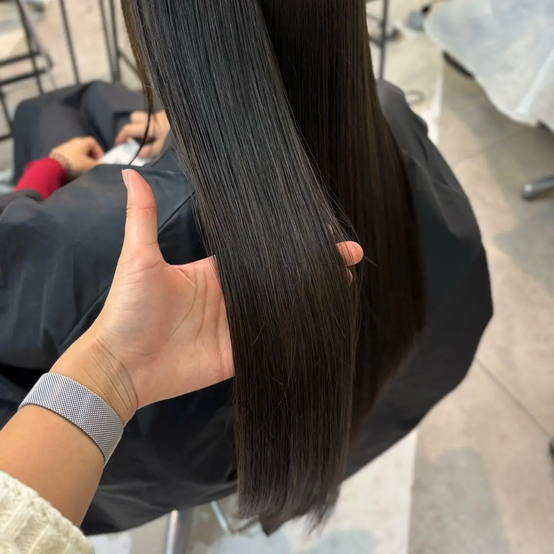 カラー ヘアカラー 透明感カラー/レイヤ ーカットりこ🤎🫧のヘアスタイル